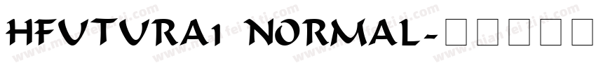 HFutura1 Normal字体转换